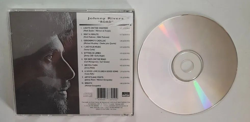 Cd Johnny Rivers, Road. Seminovo, mídia intacta. - Foto 3
