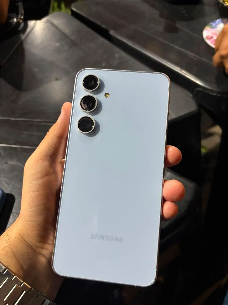 S24 FE 128GB Azul - Foto 3