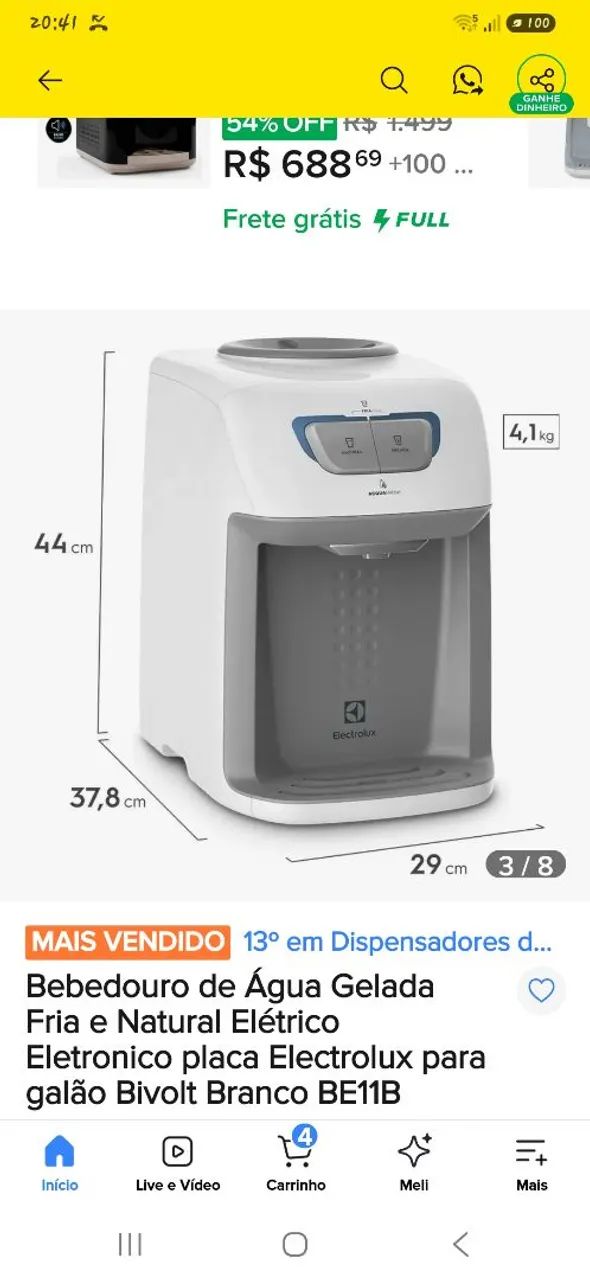 Bebedouro de água Electrolux Elétrico - Foto 4