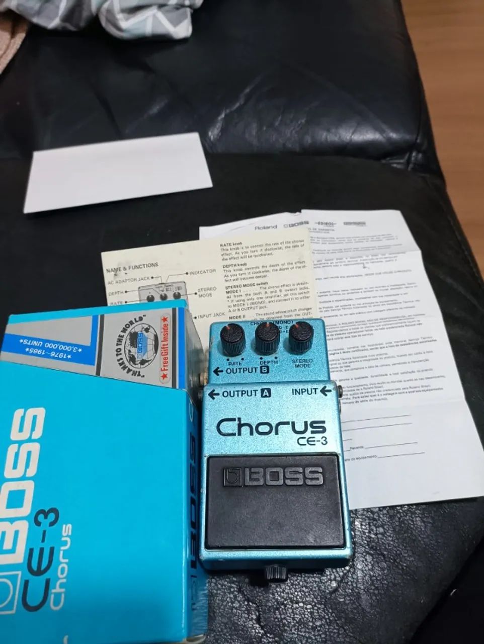 Pedal BOSS CE-3 de 84 Green Label
