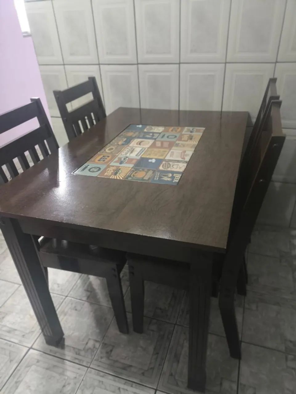 Mesa com 4 cadeiras LOUCURAAAA DE PRECINHO!!!!!! - Foto 4