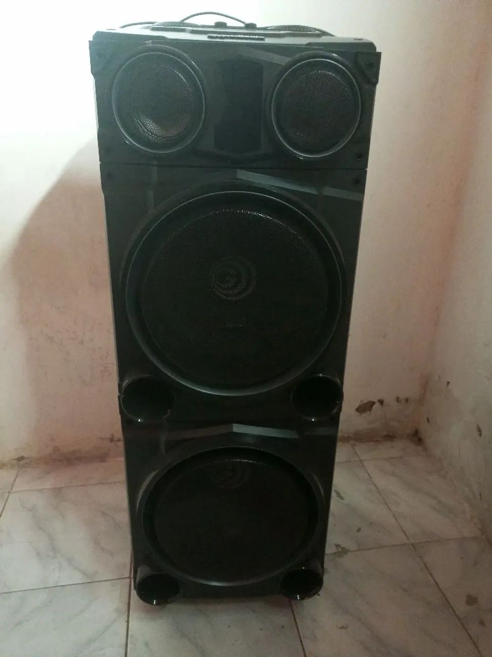 caixa de som black bass 1800w gradiente - Foto 4