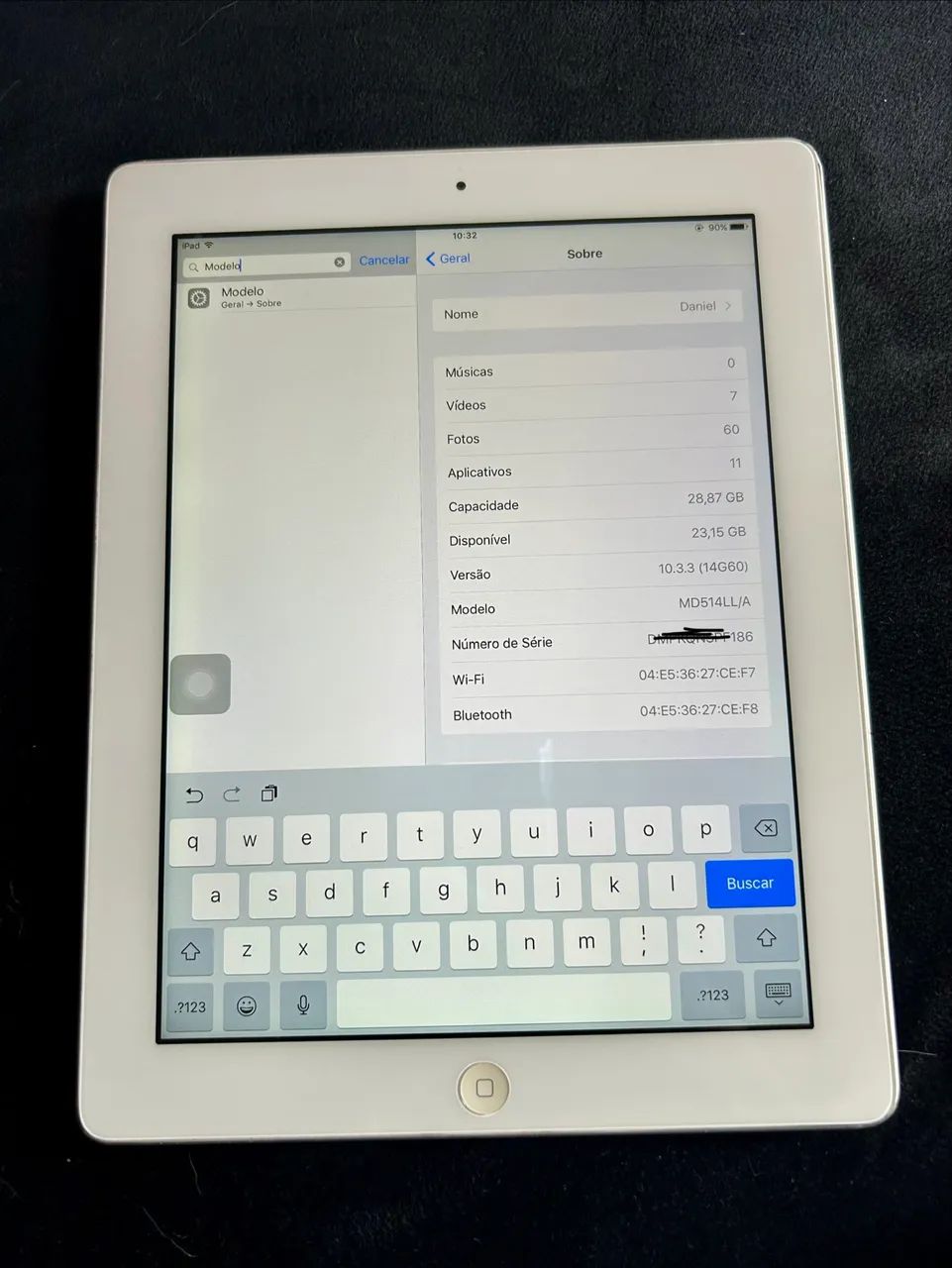 iPad Apple 4 geraç ão A1458 - 32GB Excelente Estado  - Foto 2