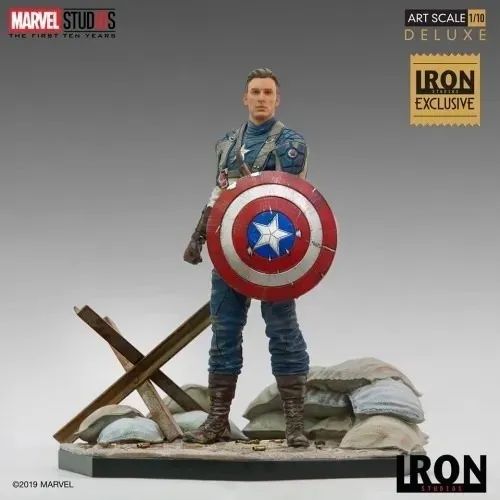 アメコミ iron studios captain america 1/10 Captain America 1/10 Iron Studios (CCXP First Avenger) - Hobbies e