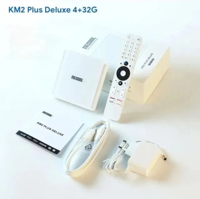 Km2 Chromecast integrado 4gb 32gb Deluxe 4k LAN 1000 Mecool - Foto 2