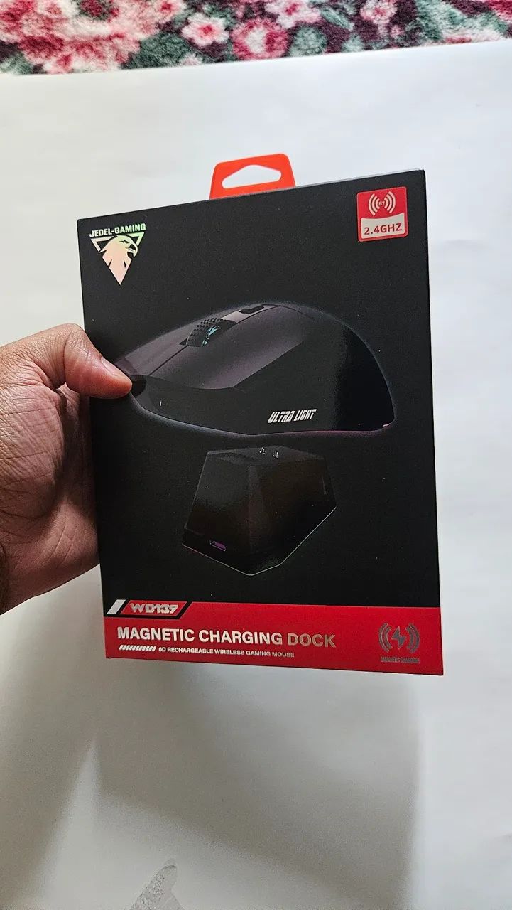 Mouse Jedel WD139 Wireless com Base de Carregamento  - Foto 3