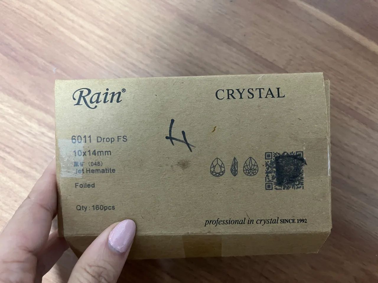 Gota 10x14 mm Cristais Rain® Drop FS - Jet Hematite (10x14mm)  - Foto 5