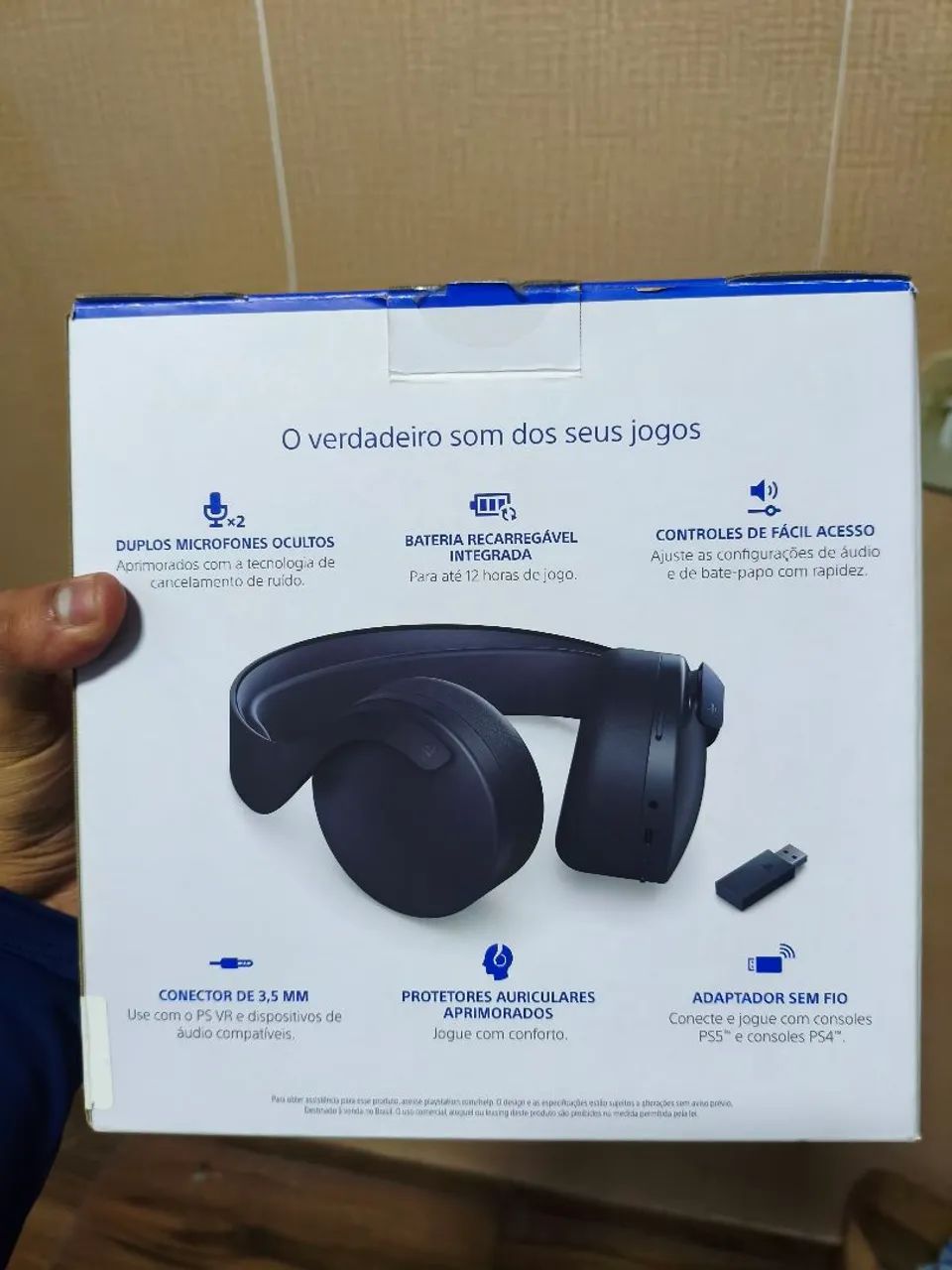 Fone pulse 3d Black midnight Playstation 5 headset - Foto 3