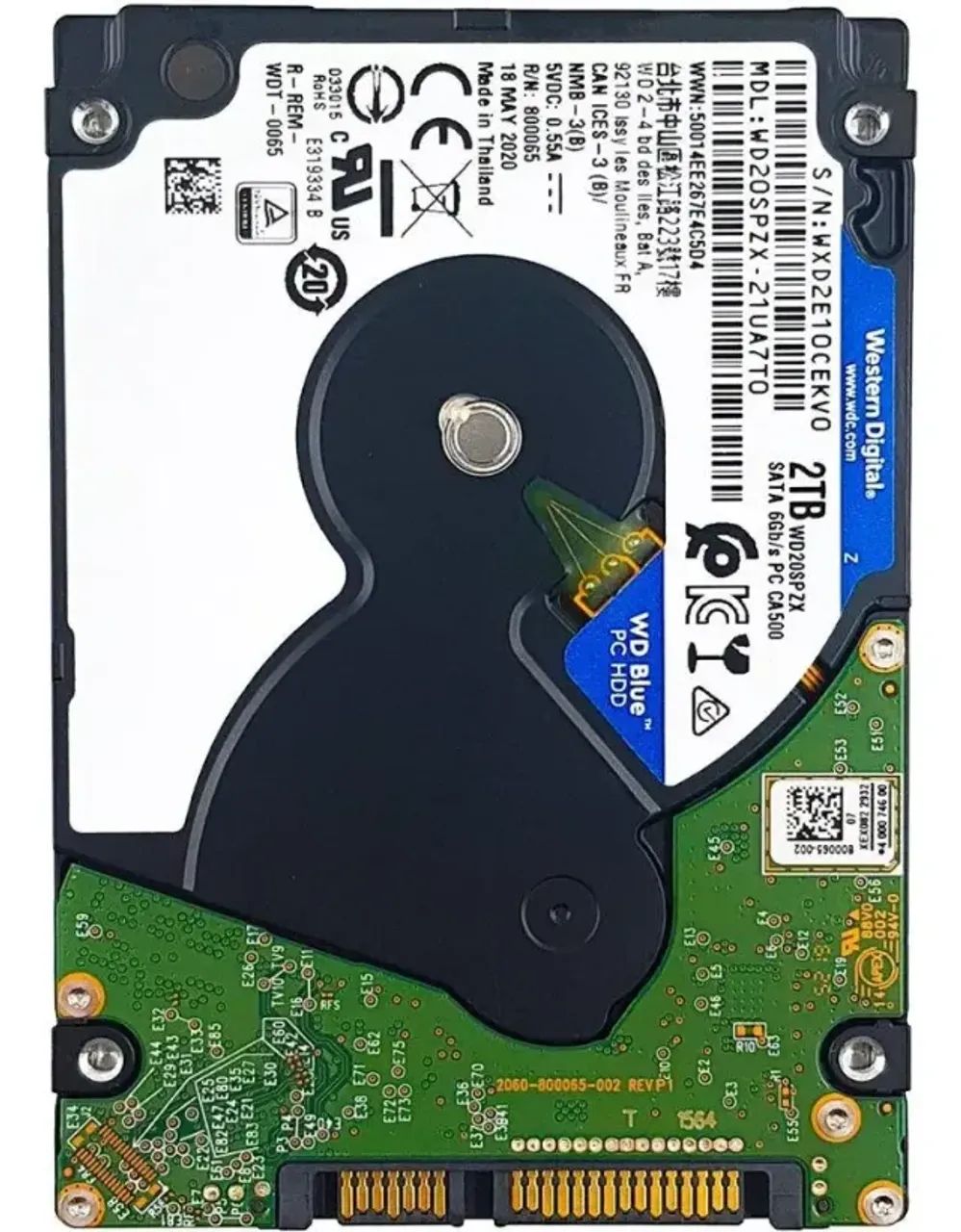 Hd 2tb WD Blue Sata 3