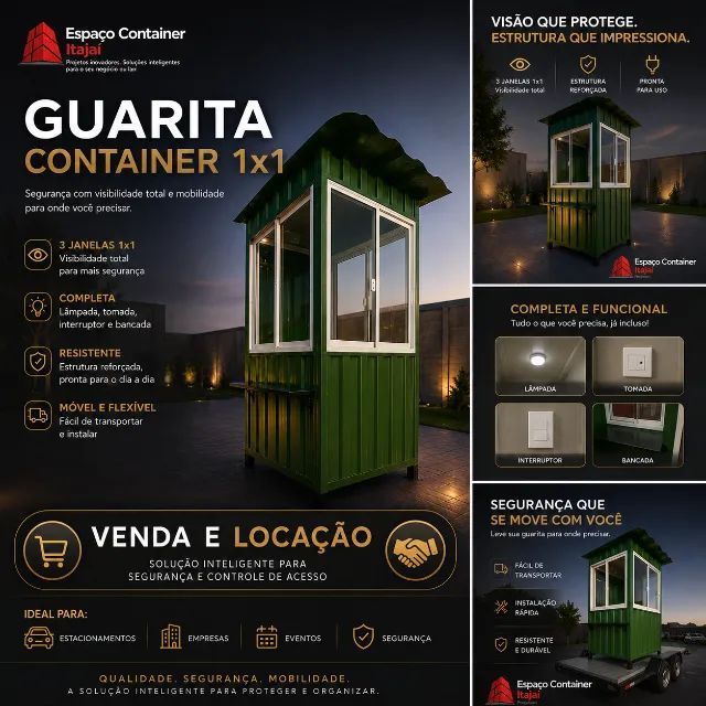 Guarita em Container locação