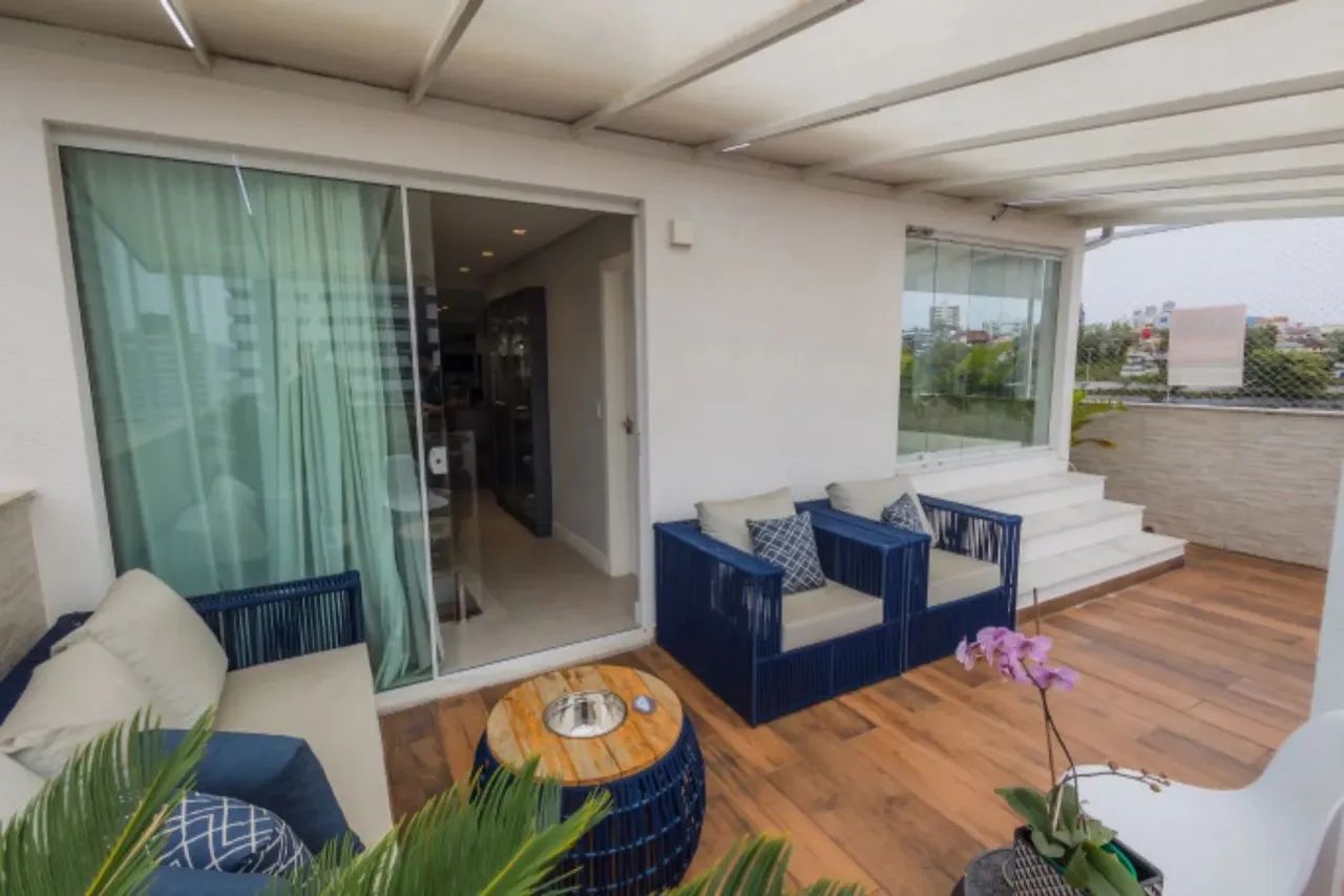 Maravilhosa cobertura duplex mobiliada com 3 quartos (1 suíte) + 3 Vagas + Terraço com Jac - Foto 2