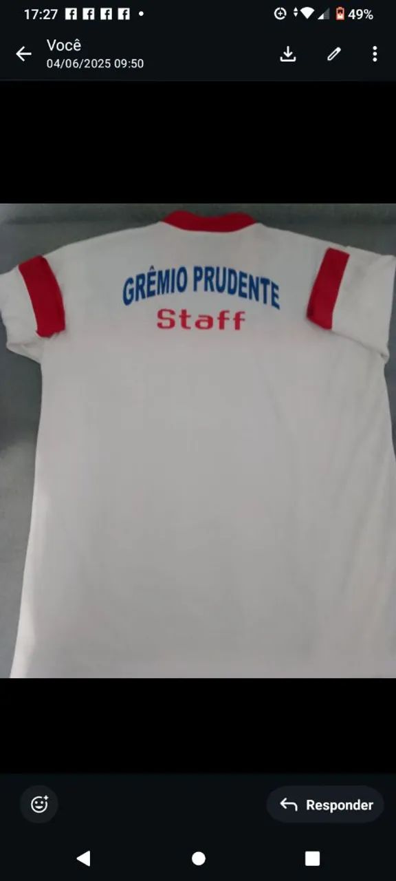 Camisa do Gr êmio Prudente*SP - Foto 2