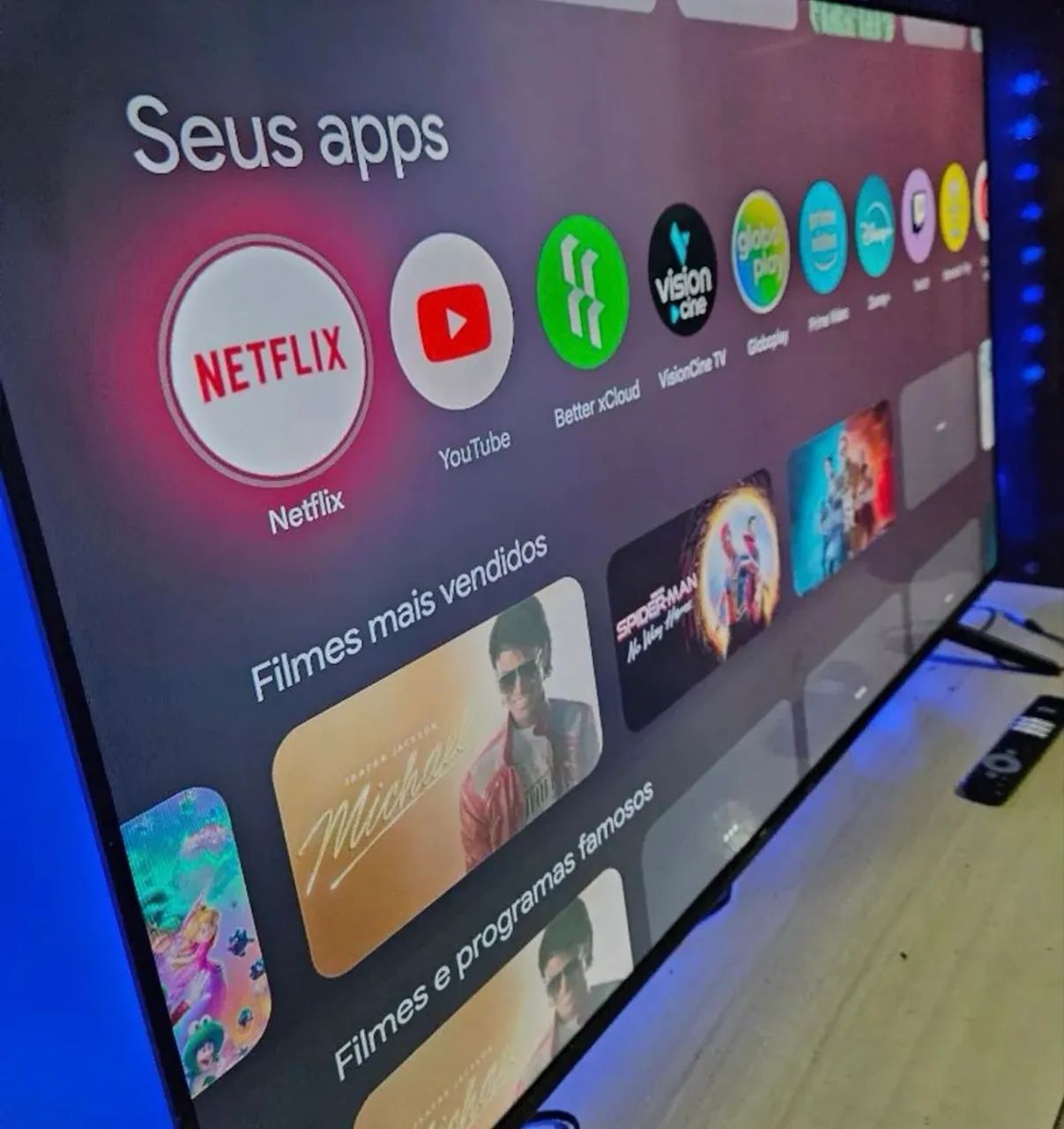 TCL 65 polegadas TELÃO DE CINEMA,imagem 4K,assistente de voz ,Alexa,plataforma Xbox