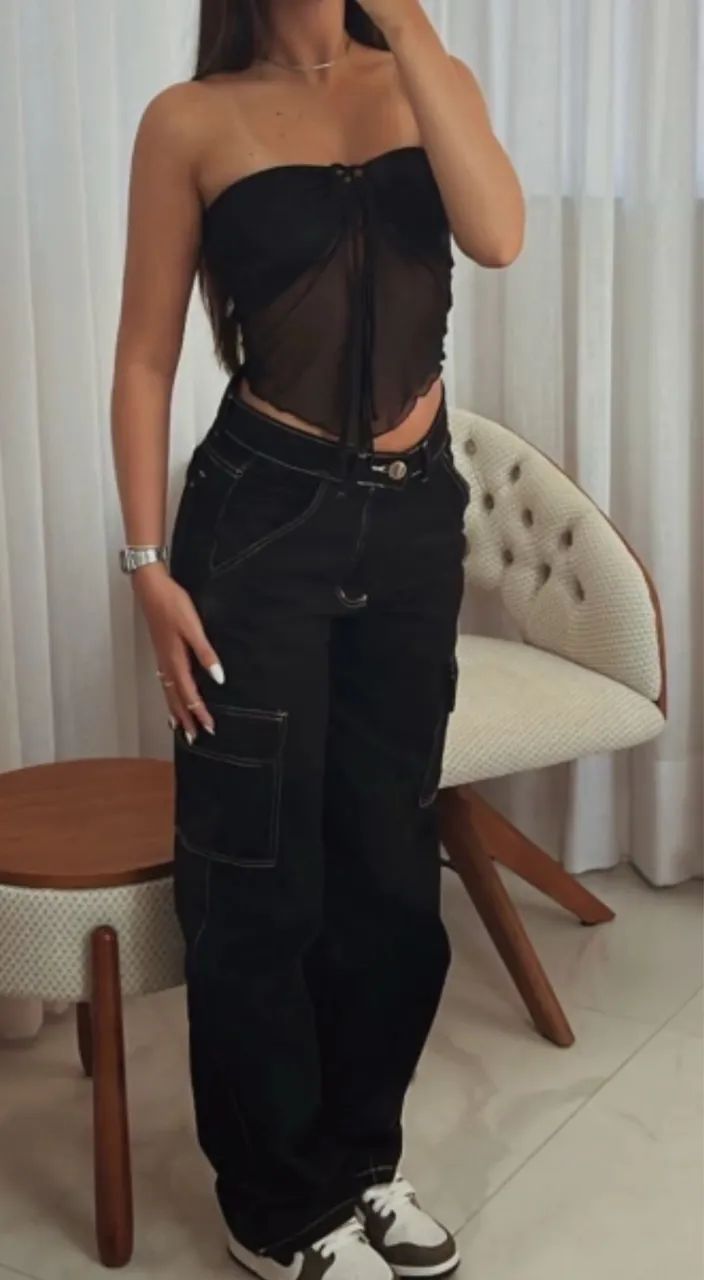 calça pink de luxo tamanho 40 - Foto 2