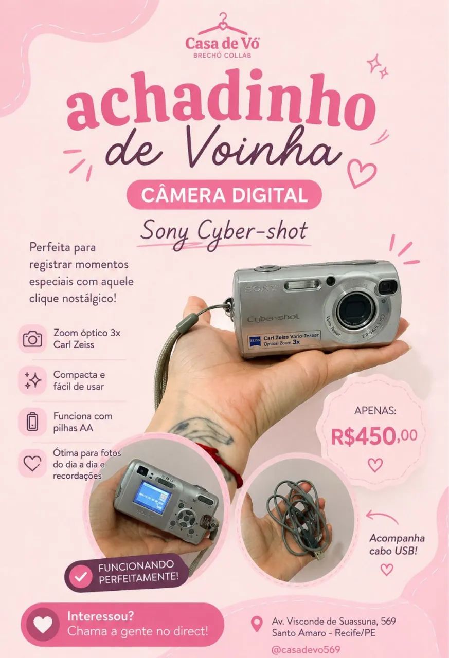 Câmera Cyber- Shot - Foto 5