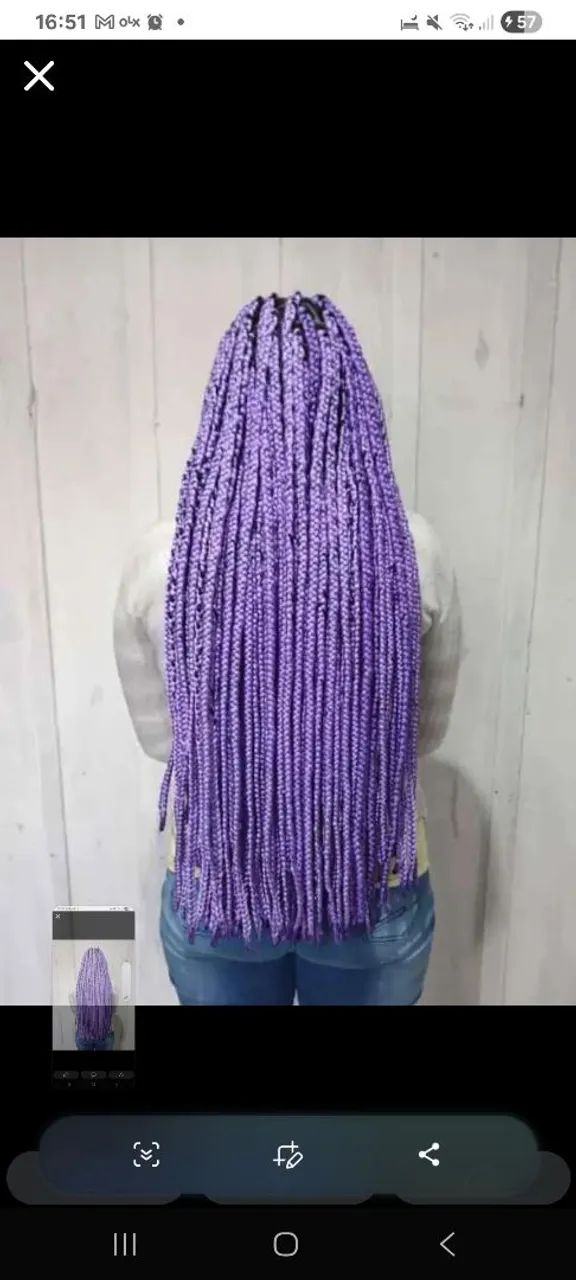 Tranças ? com linha de croche e outros materiais.?