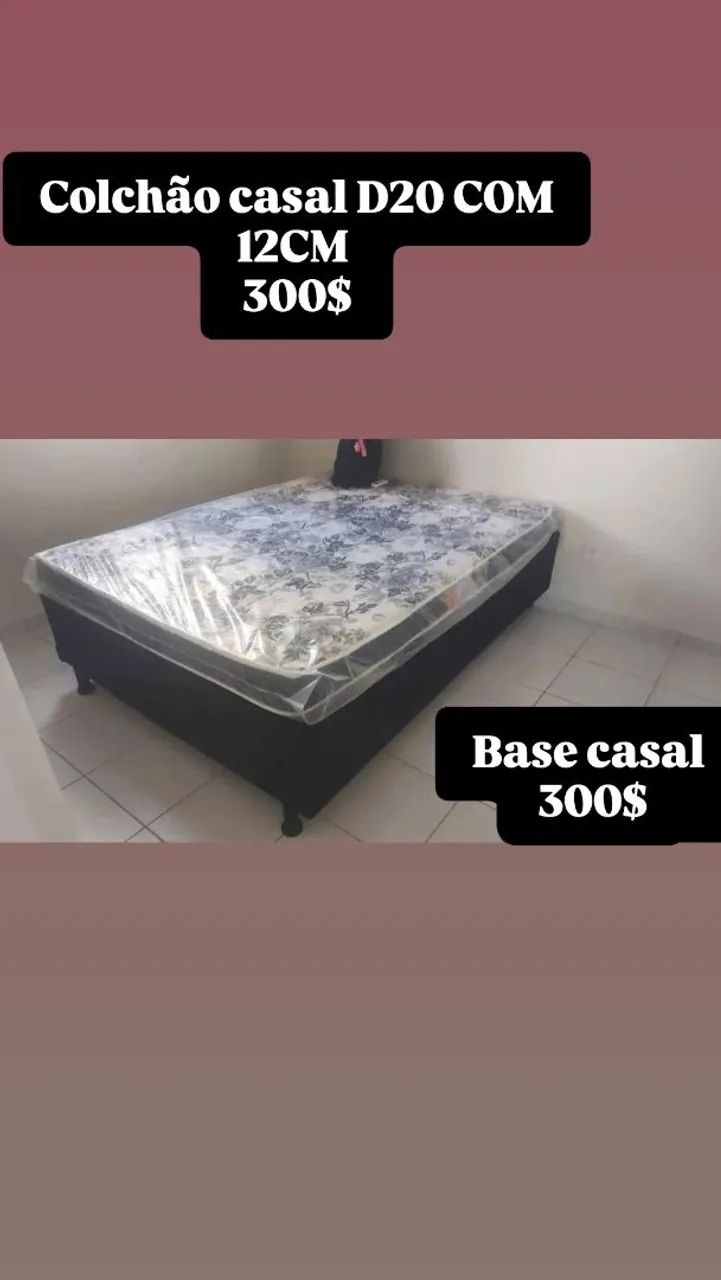 Base e colchão 