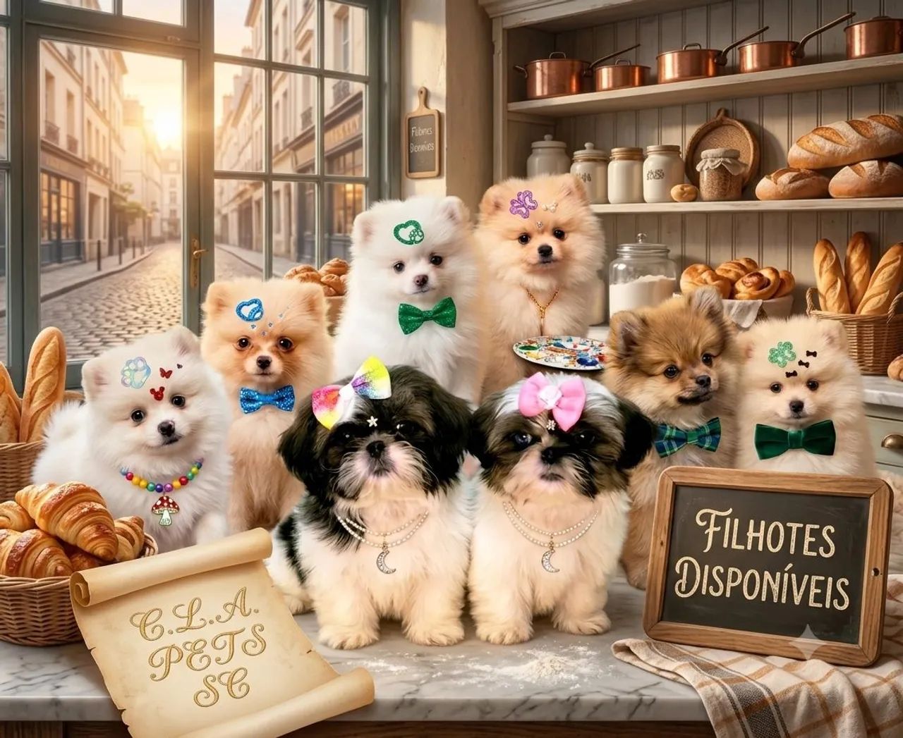 Filhotes de Shih Tzu mini e Lulus
