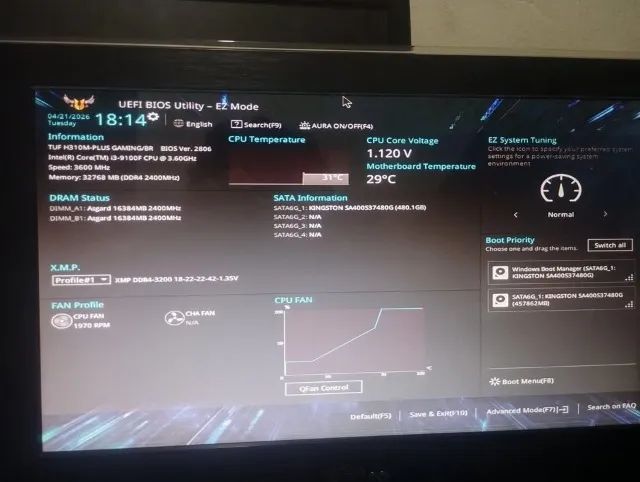 Kit Intel 9a Ger: i3 9100F + Asus TUF Gaming - Foto 2