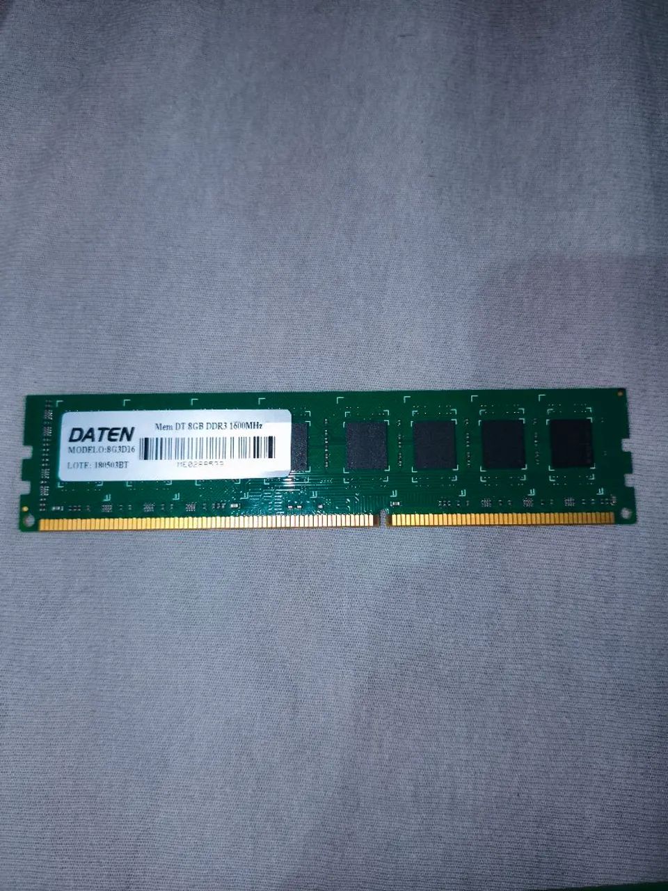 Memória ram 8gb ddr3