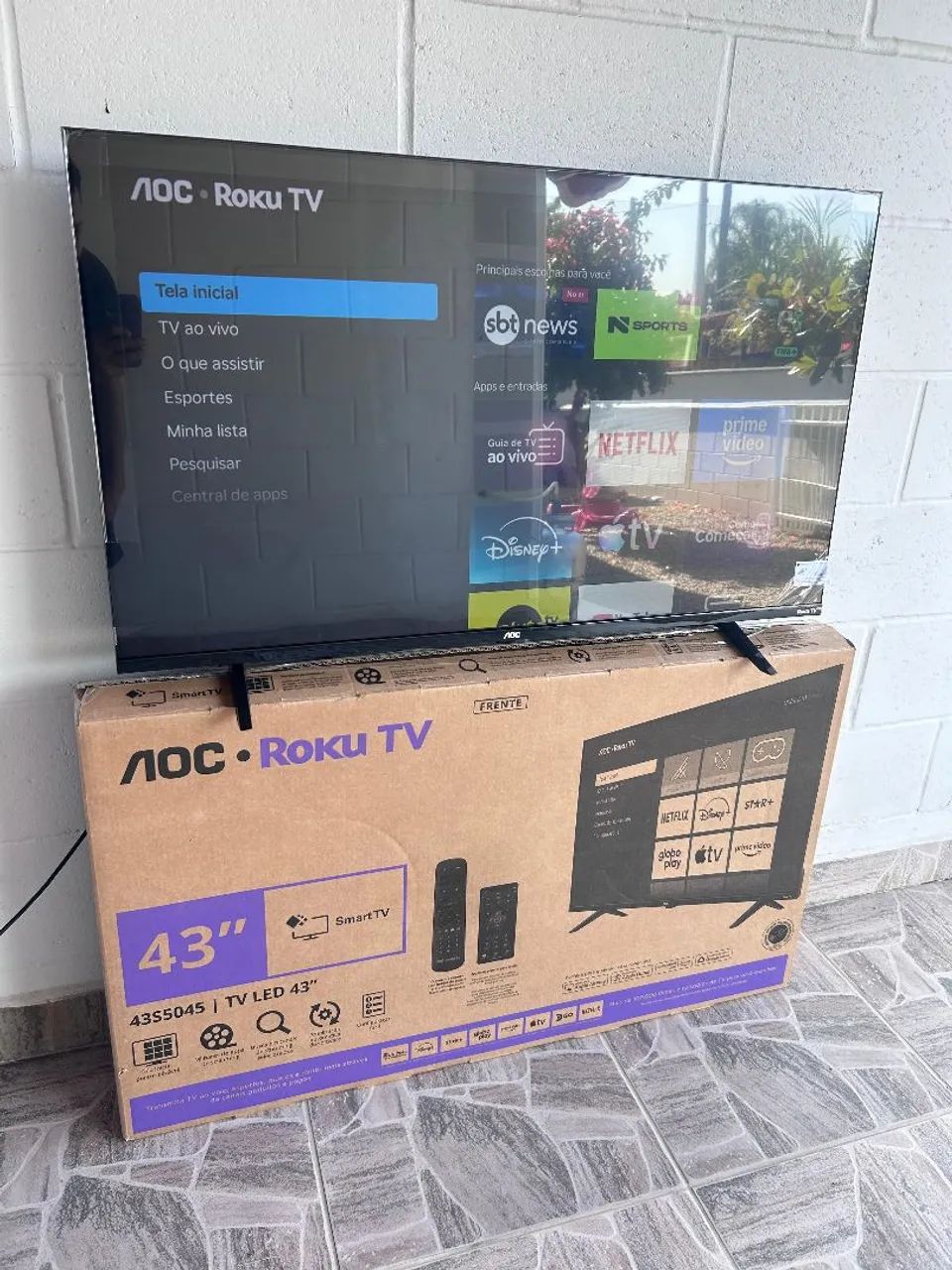 TV SMART AOC 43 ROKUTV FullHD 