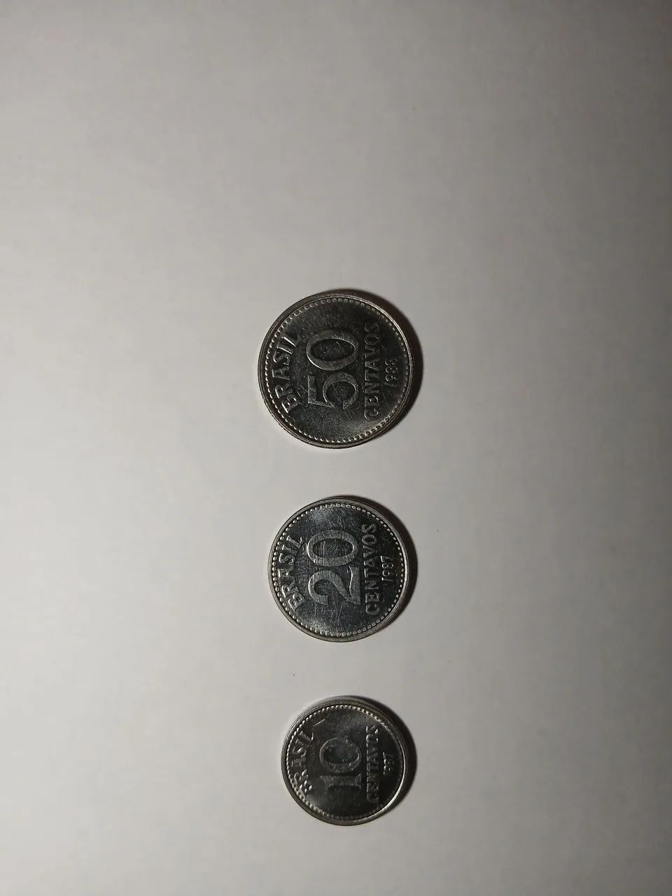 Conjunto 3 moedas Centavos (1987-1988)