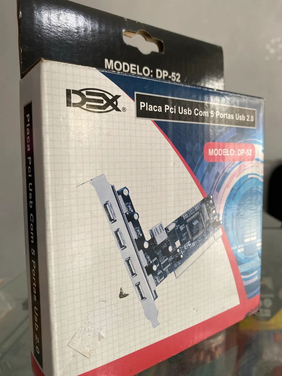 Placa PCI com 5 Portas USB 2.0 - Modelo DP-52 - Foto 2