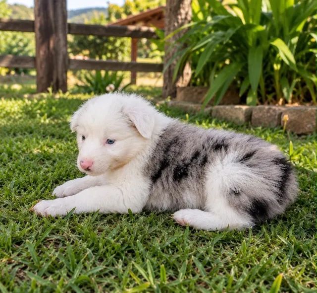 Linda fêmea border collie 