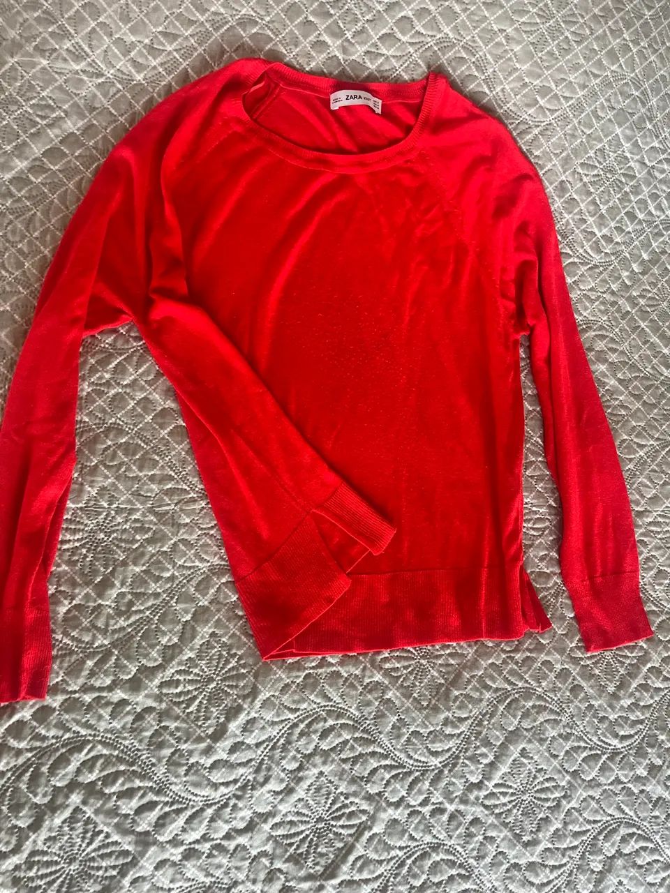 Blusa malha tomate Zara 