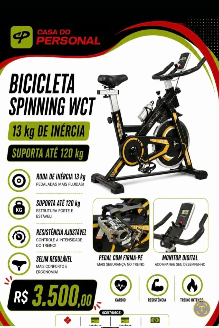 Bicicleta Ergométrica Spinner Profissional  - Foto 3