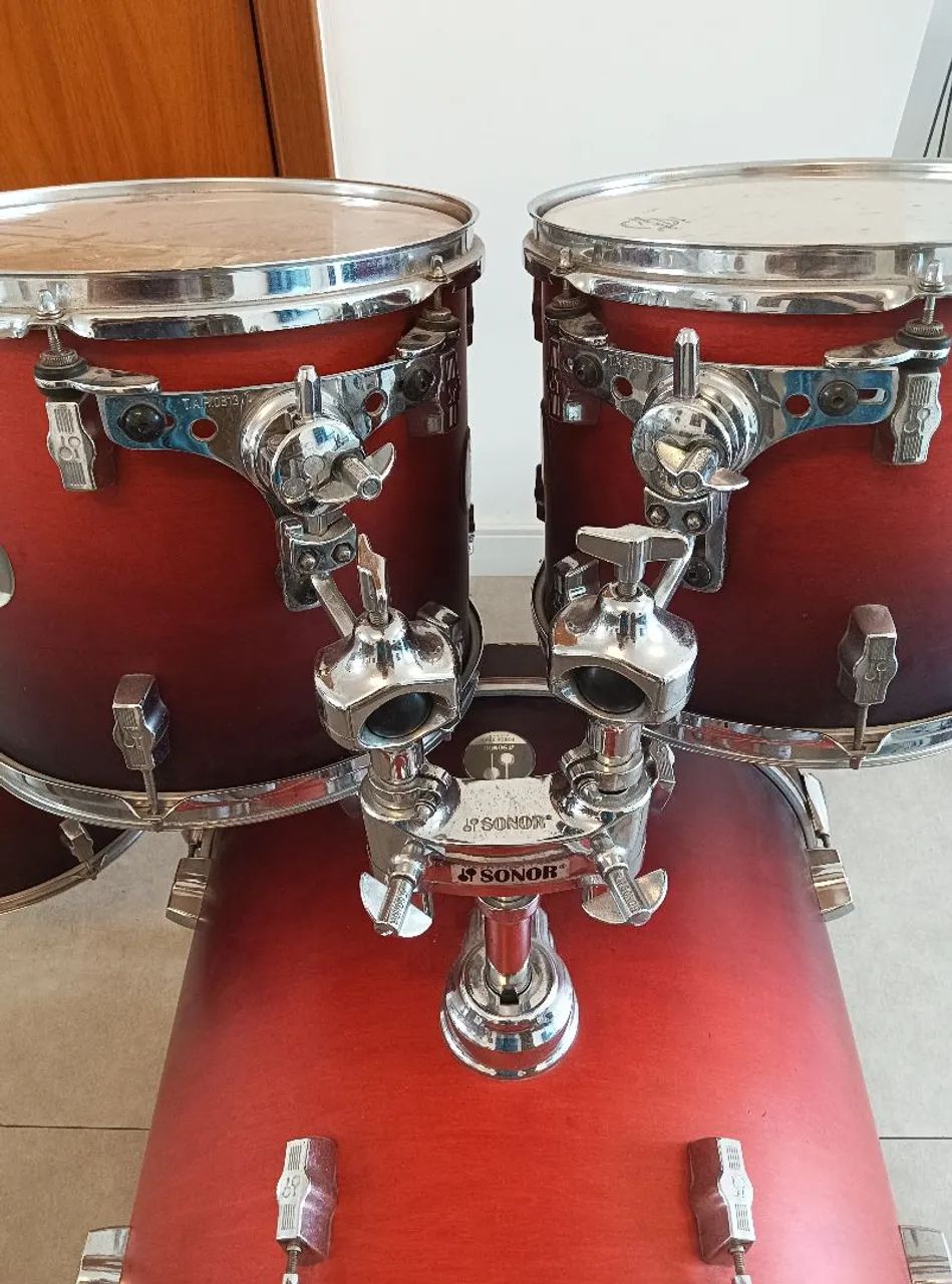 ## Shell pack de bateria Sonor Force 2005 Full Birch,12,13,16,22, raríssima, top !!! - Foto 3