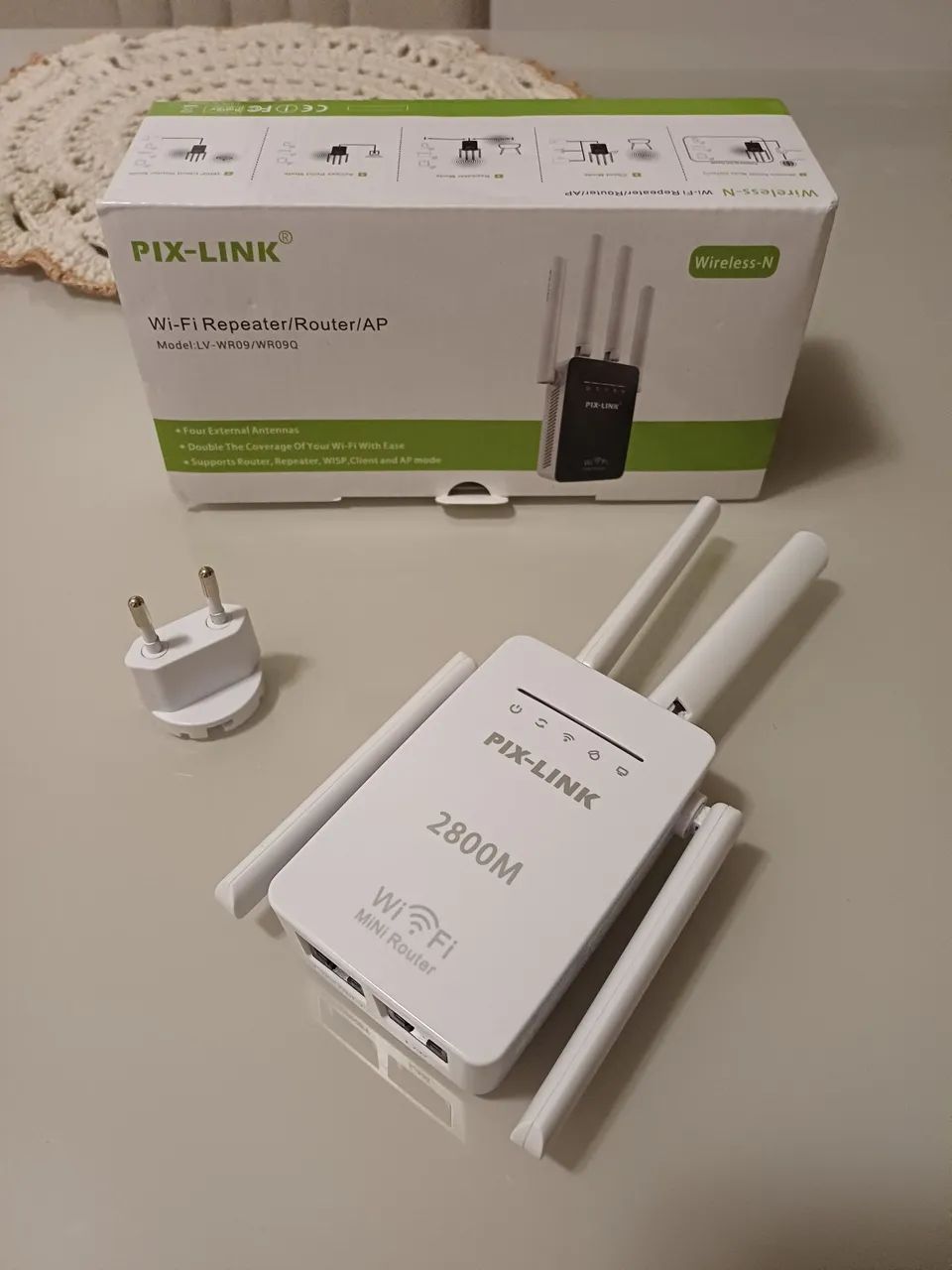 Amplificador de Sinal Wifi - Repetidor/Roteador - 4 antenas - 2800mbps - Foto 5