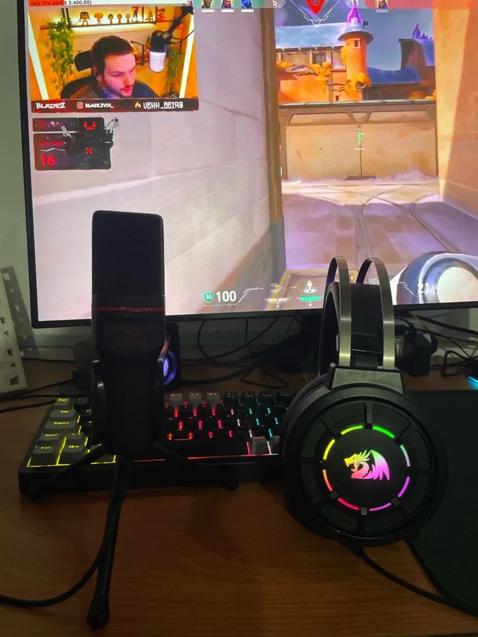 headset + microfone de mesa  - Foto 2