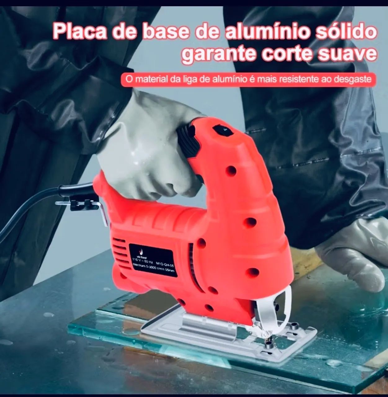 Serra tico tico VICTOOL 800W 110v - Foto 4