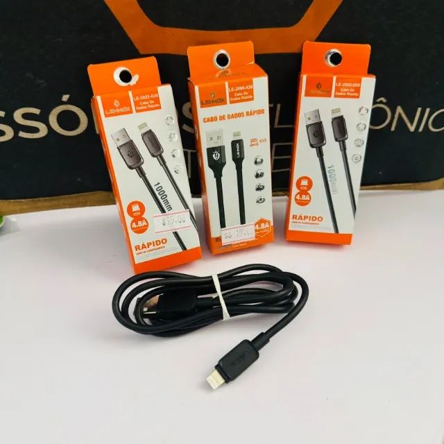 Cabo carregador para iphone 7/7P/8, X etc
