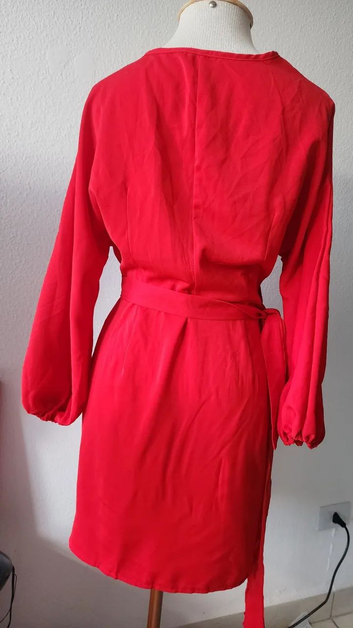 Vestido de amarrar em viscose Novo - Foto 3