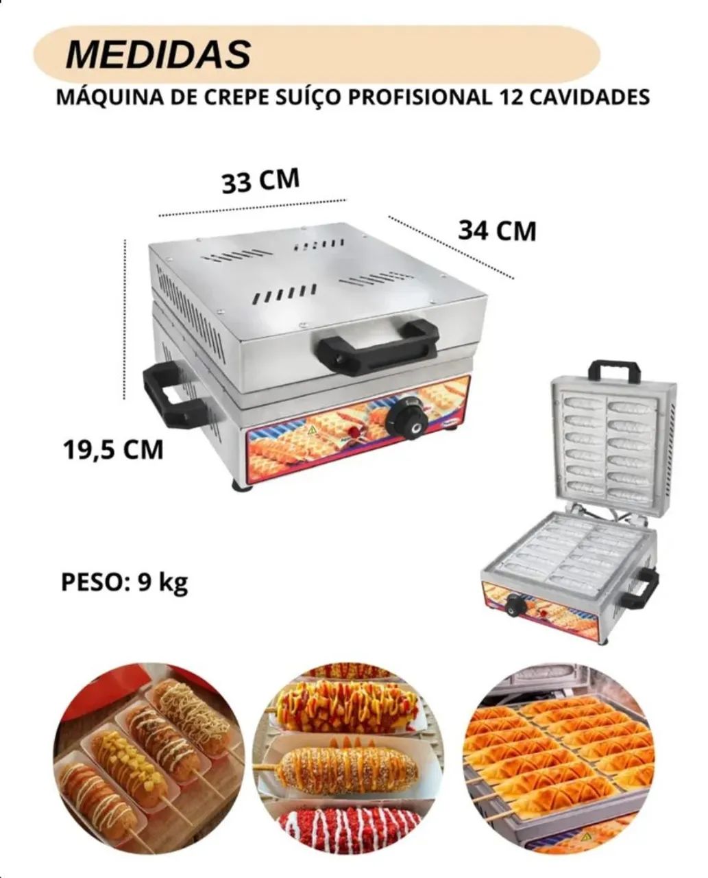 MÁQUINA DE CREPE - Foto 2