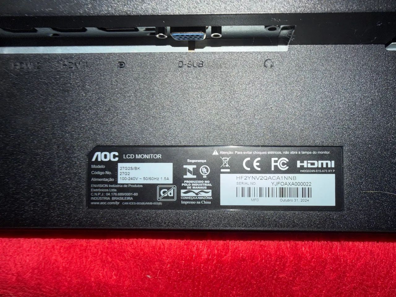 Monitor Gamer AOC 27 - Foto 3