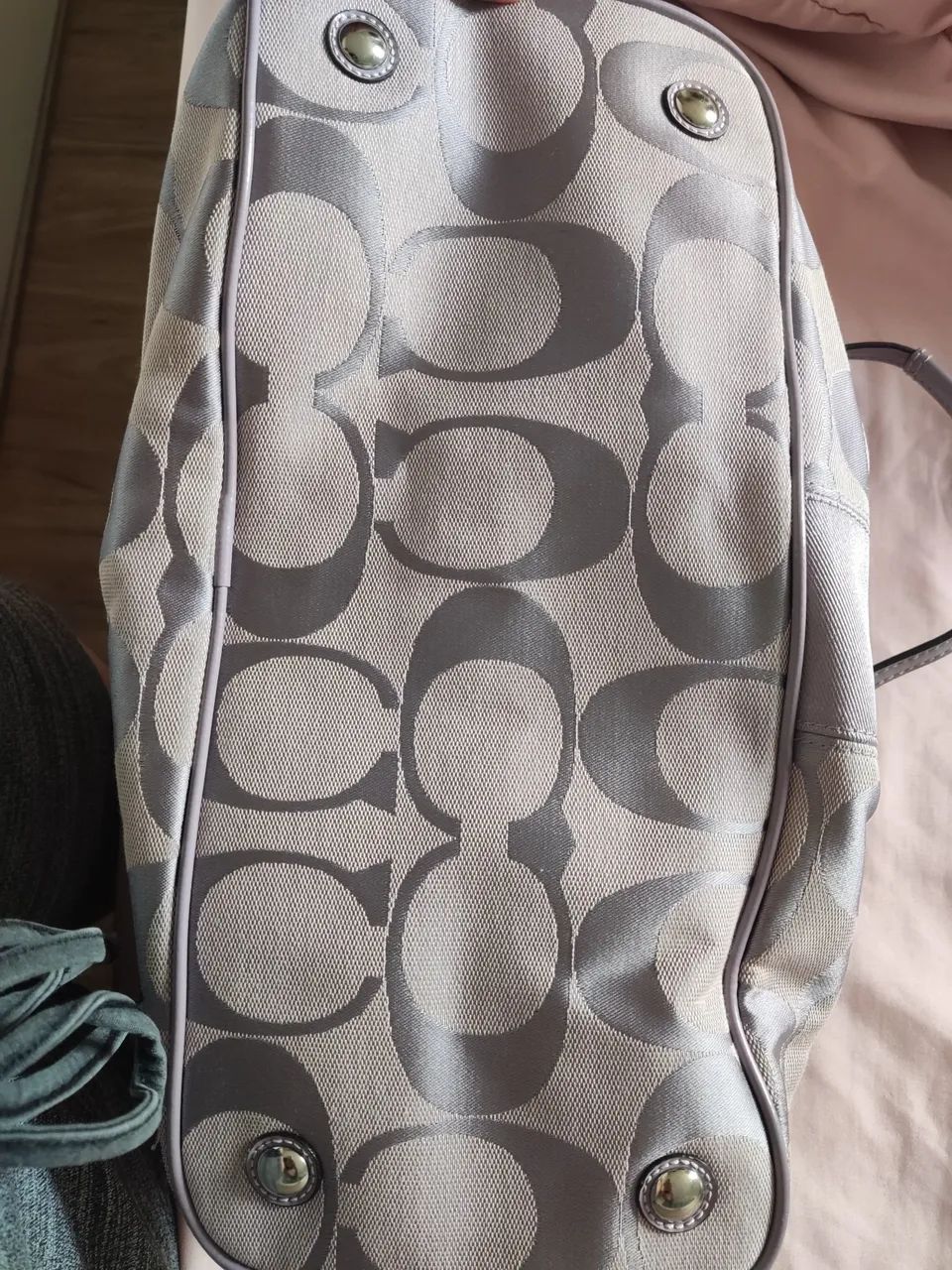 Bolsa coach lilás original F13533 - Foto 4