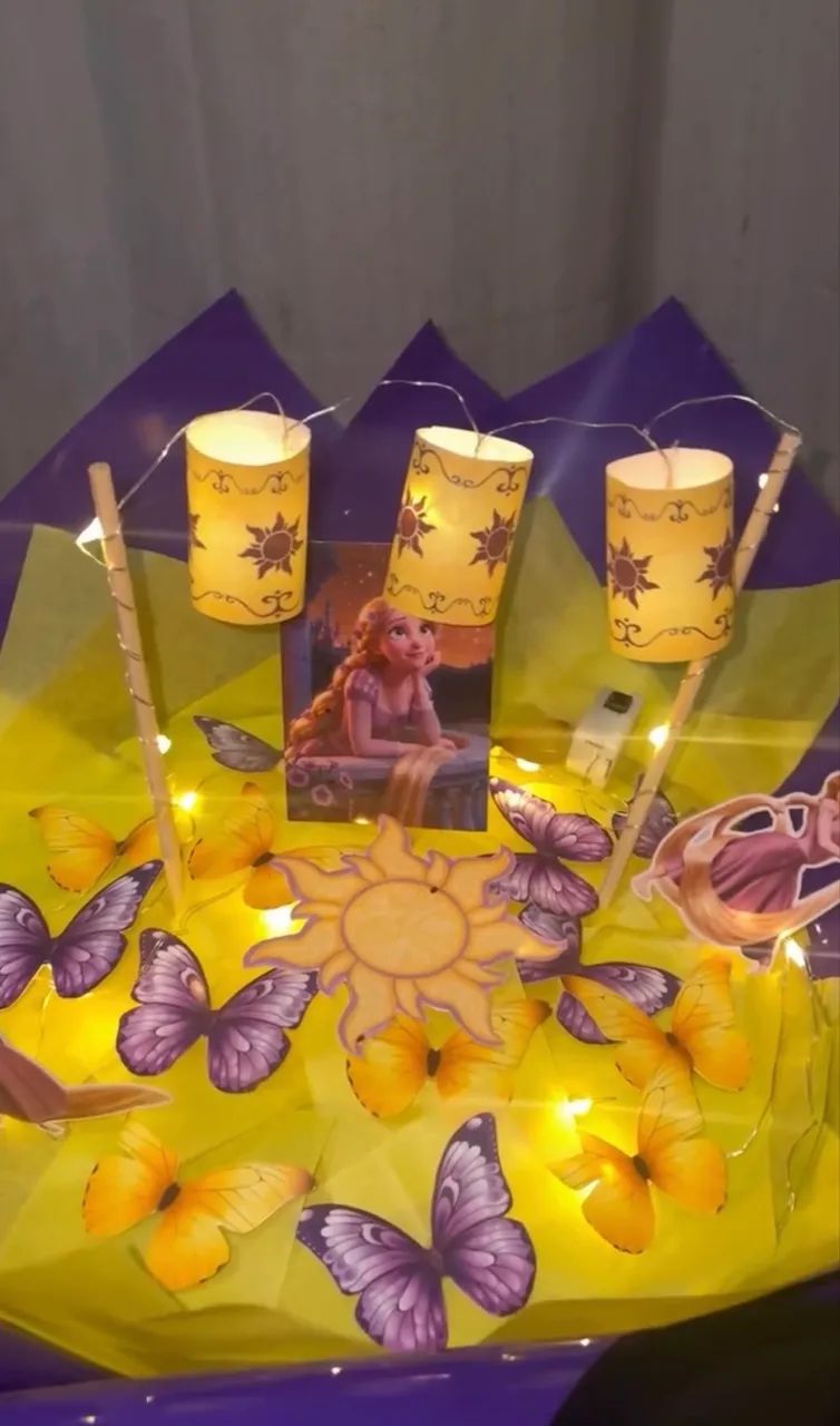 Buquê Rapunzel borboletas - Foto 2