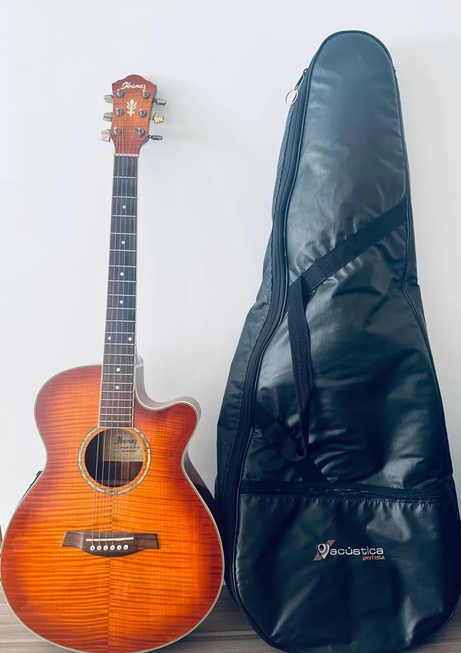 Ibanez eletroacústico Vintage Violin com case - Foto 4