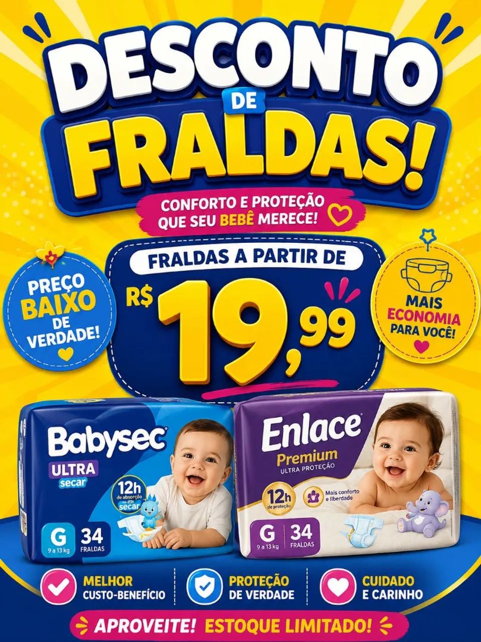 Fraldas em promoção  - Foto 4