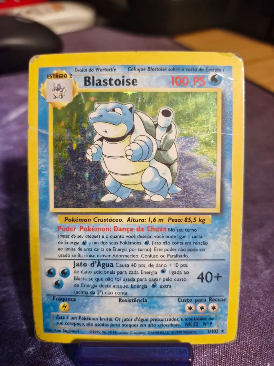 Carta pokémon Blastoise base set