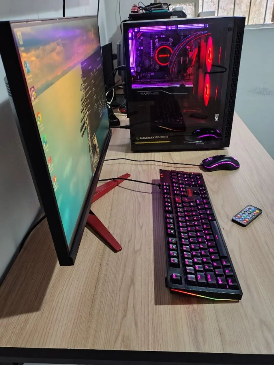 Computador Gamer Completo AMD Ryzen 5 / NVMe 500GB / Monitor 27 - Foto 2