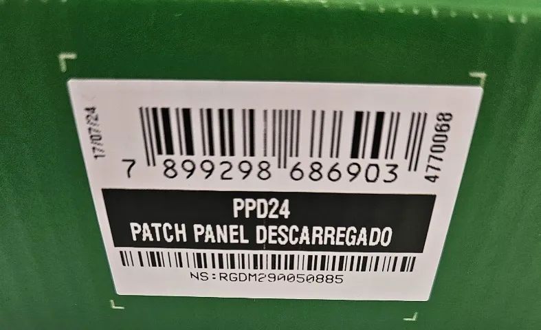 Patch Panel Descarregado PPD24 Intelbras 24 Portas Numeradas - Foto 2
