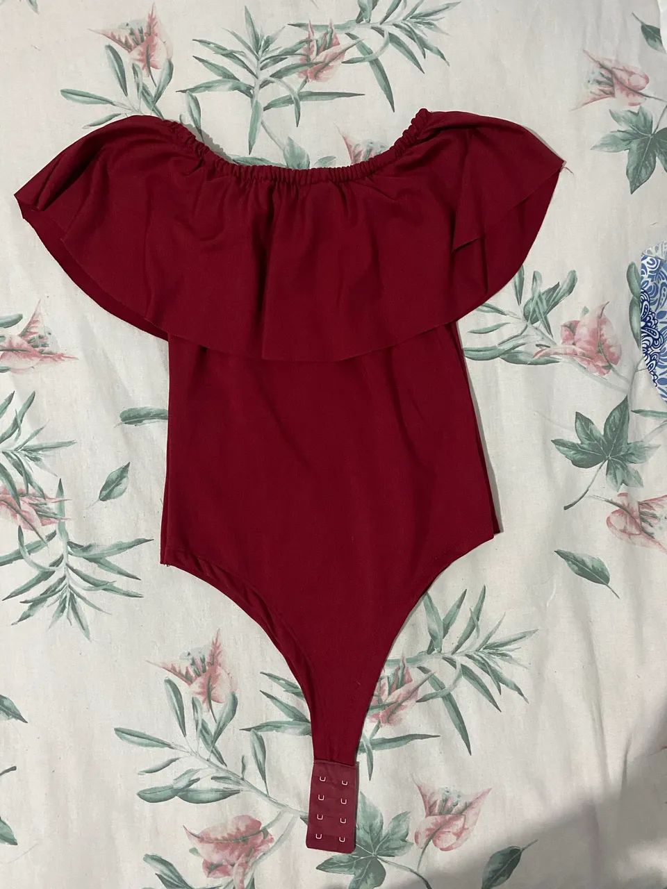 Body vermelho tomara que caia
