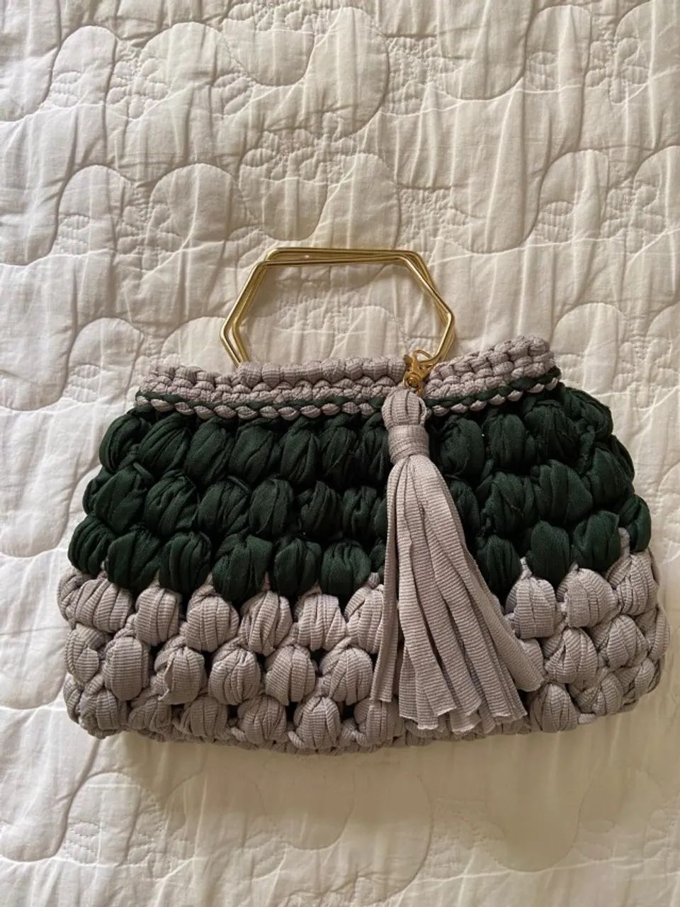 Bolsa em Crochê deslumbrante 