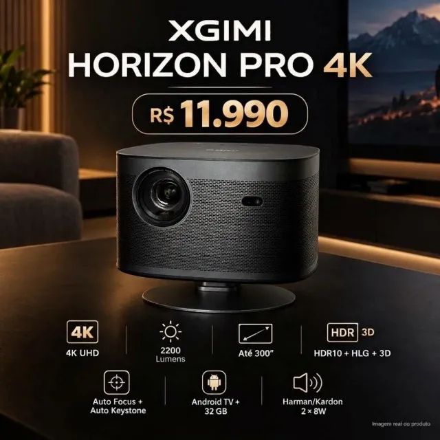 Projetor Laser Xgimi Horizon Pro 4k