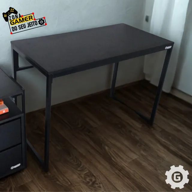 Mesa de Escritório Reforçada 1m NOVA Estilo Industrial Multiuso para Computador Notebook - Foto 3