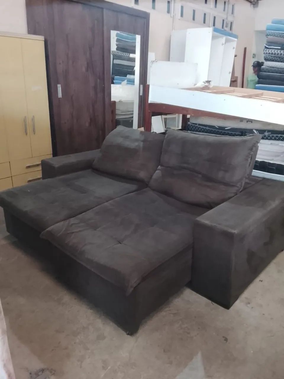 Sofá retrátil USADO ENTREGA dentro de Uberlândia MG  - Foto 3